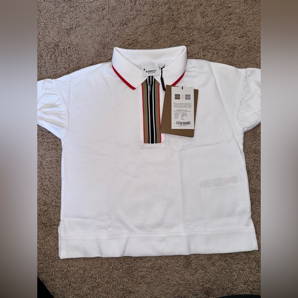 8y girls burberry polo